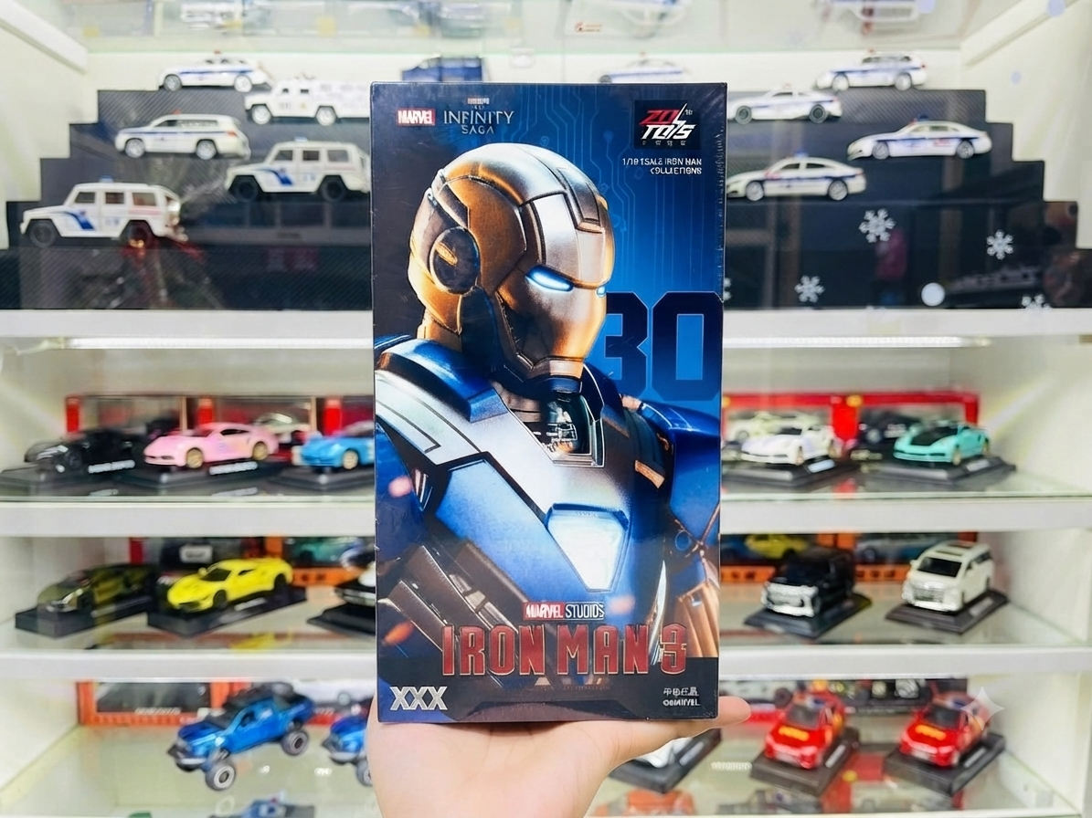  Mô hình nhân vật Marvel Iron man người sắt Mark 30 MK30 SHF Iron man 3 tỉ lệ 1:10 18CM ZM64 ZD Toys FG262 