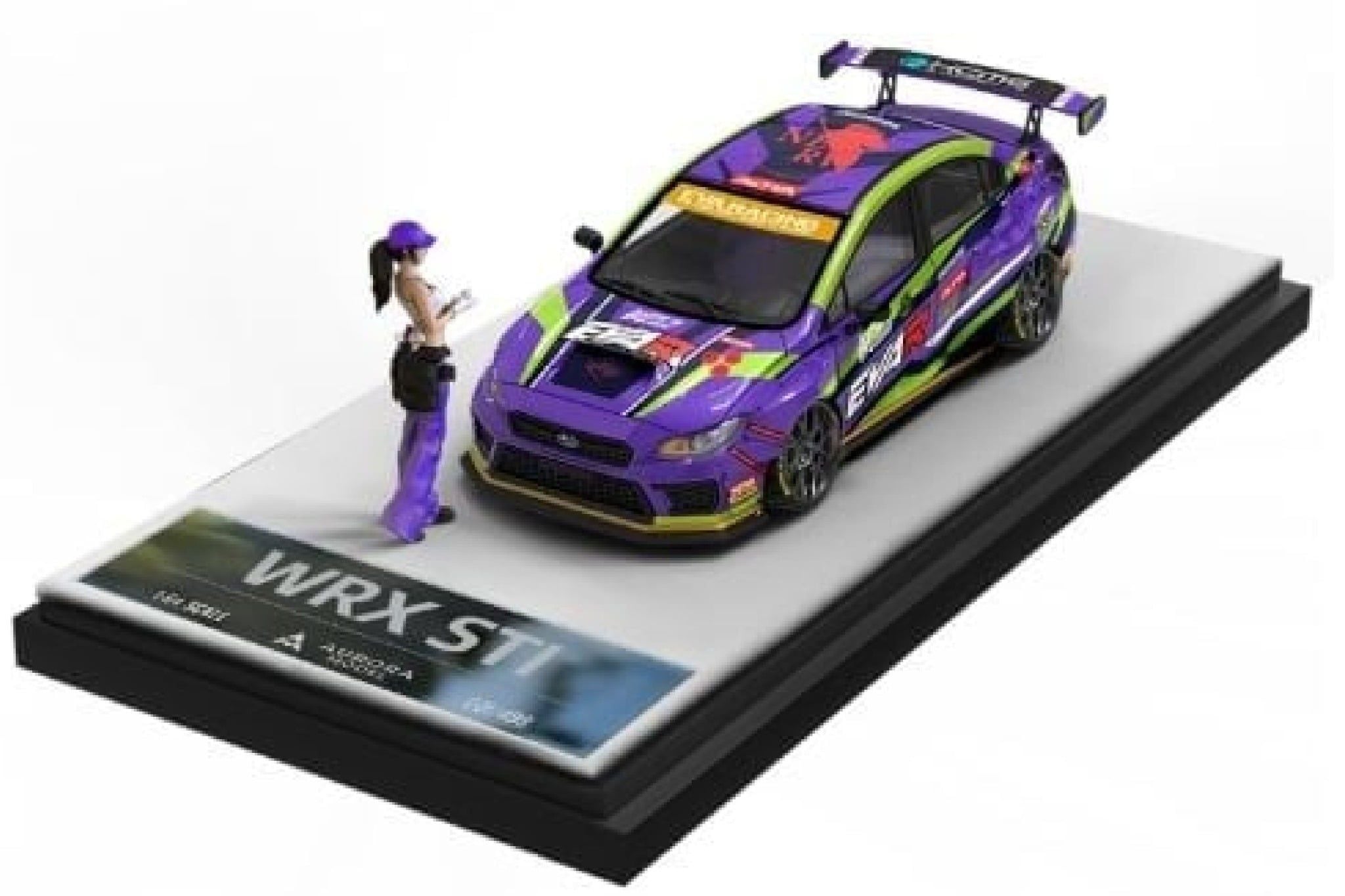  Mô hình xe Subaru WRX STI EVA tỉ lệ 1:64 Aurora Model AM645429-1 
