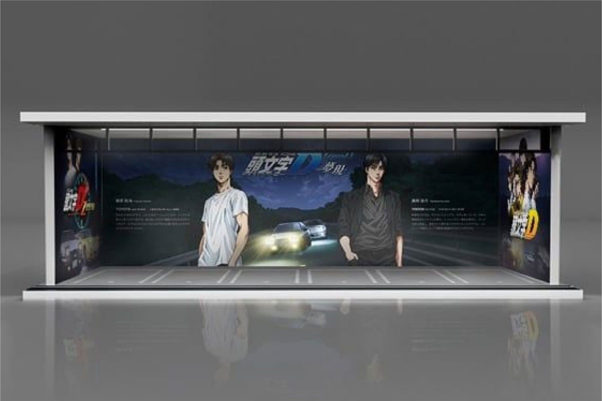  Hộp trưng bày mô phỏng bãi đỗ parking lot Inital D tỉ lệ 1:64 MoreArt MO914010 