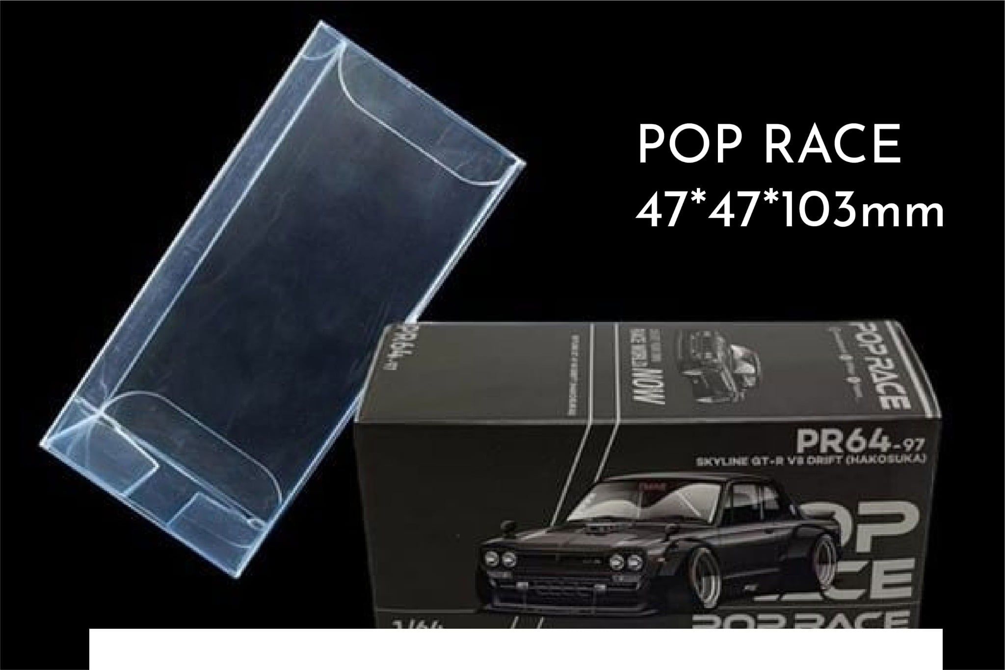  Hộp PVC protect bảo vệ Pop Race 1:64 PVC_POPRACE 