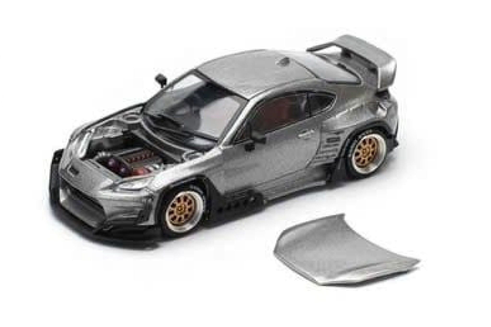  [Hàng Loose] Mô hình xe Rocket Padem GR86 - silver (New tooling) tỉ lệ 1:64 Poprace PR640235L 