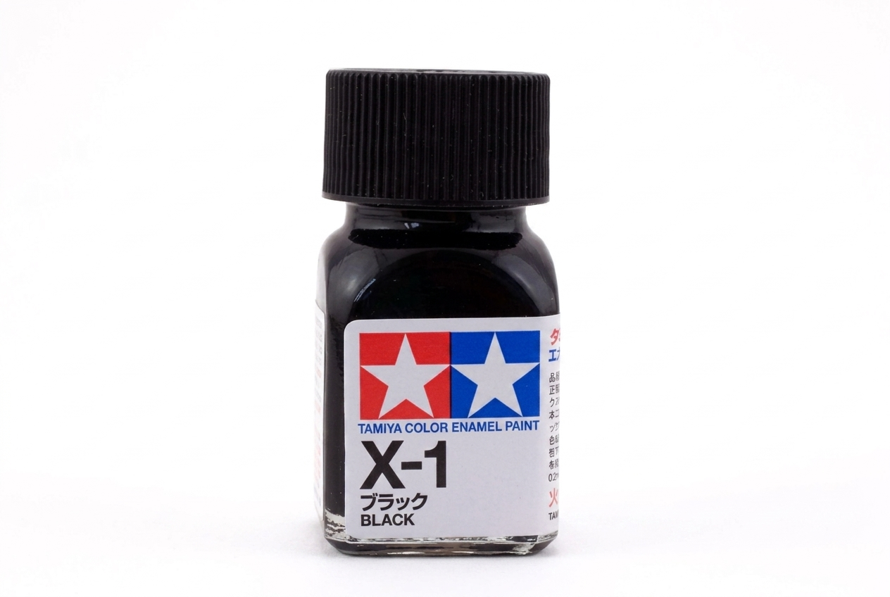  Enamel x1 black sơn mô hình màu đen 10ml Tamiya 80001 