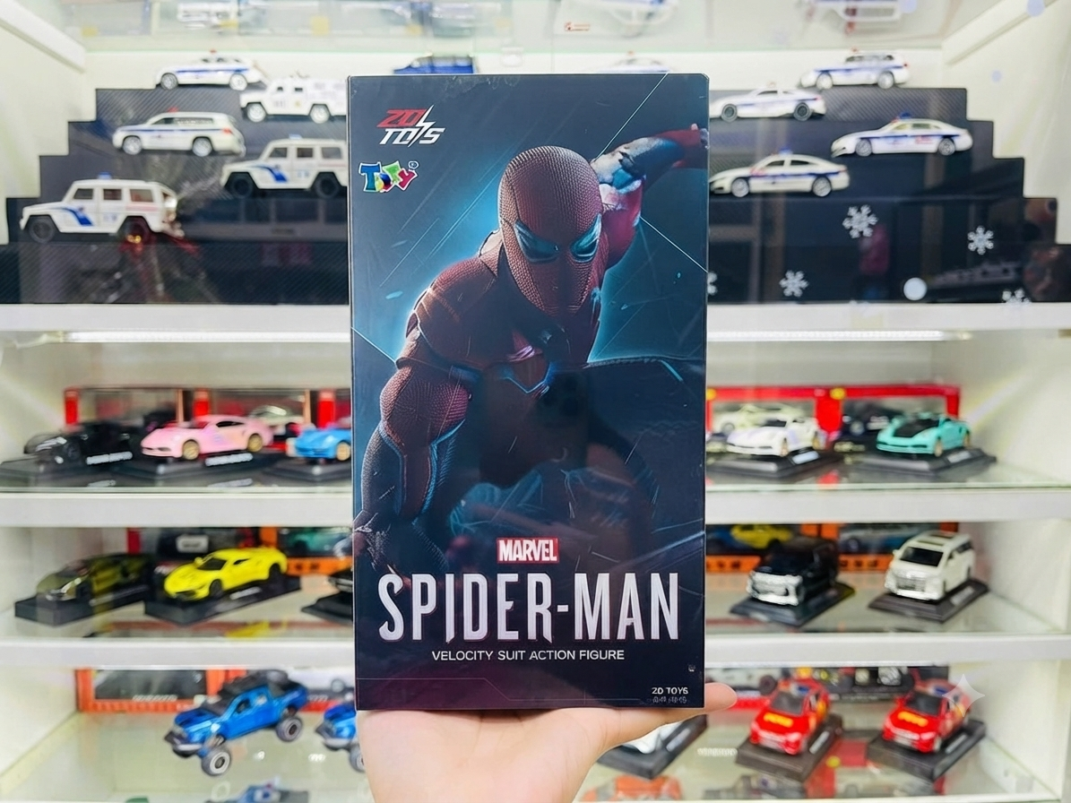  Mô hình nhân vật Marvel người nhện Spider man Velocity suit tỉ lệ 1:10 18CM ZD Toys ZC47 FG270 