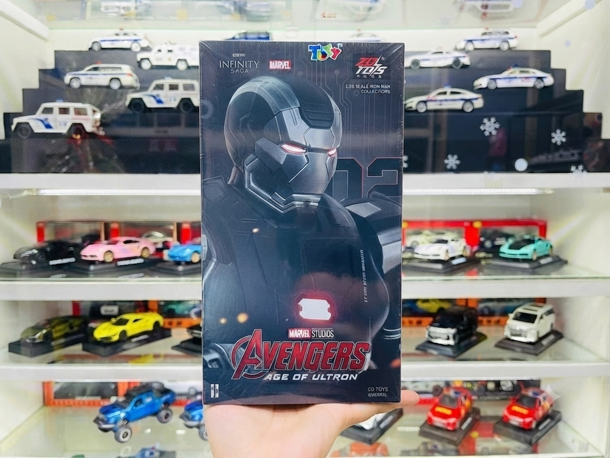  Mô hình nhân vật Marvel Iron man người sắt MK2 Mark 2 War machine Age of Ultron ZM73 tỉ lệ 1:10 18CM ZD Toys FG262 