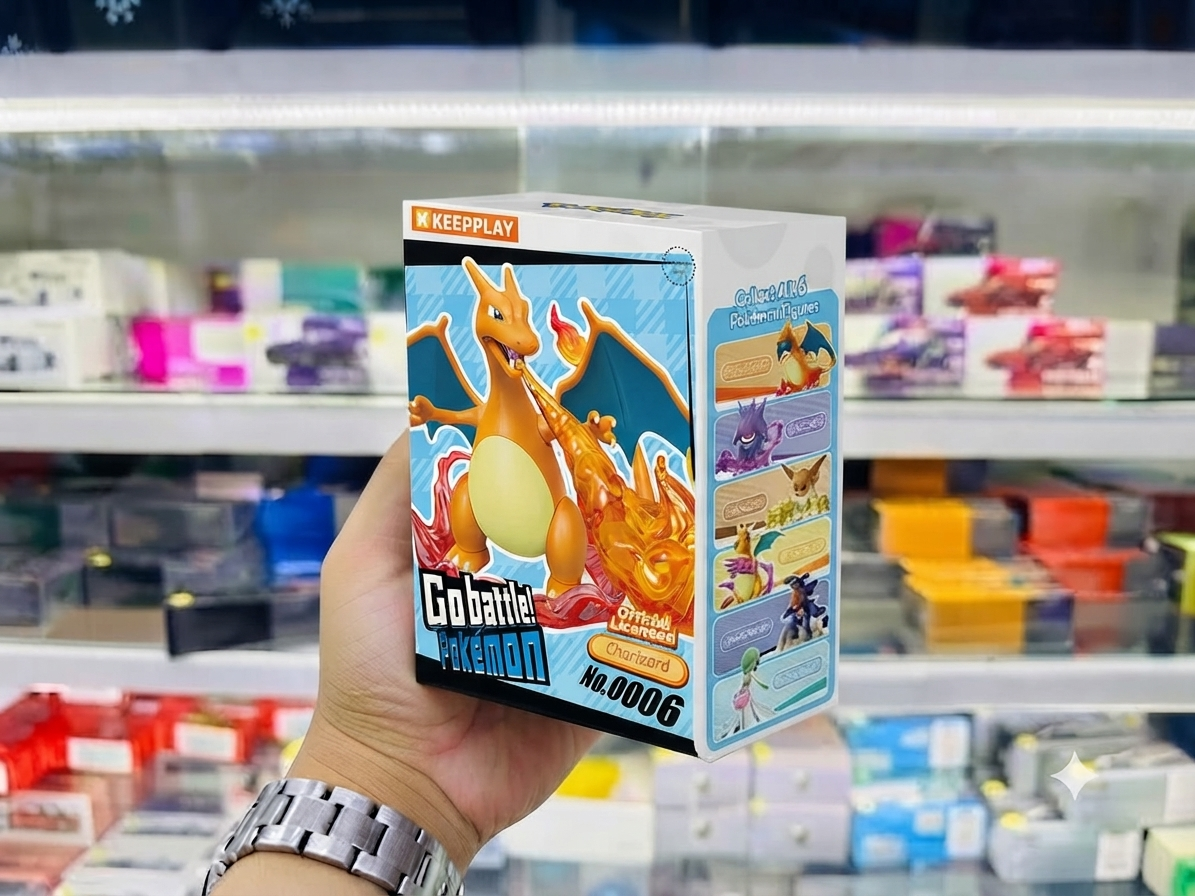  Mô hình có khớp cử động Go battle! Pokémon Vol 2 Charizards PP13 Keepplay 32667 