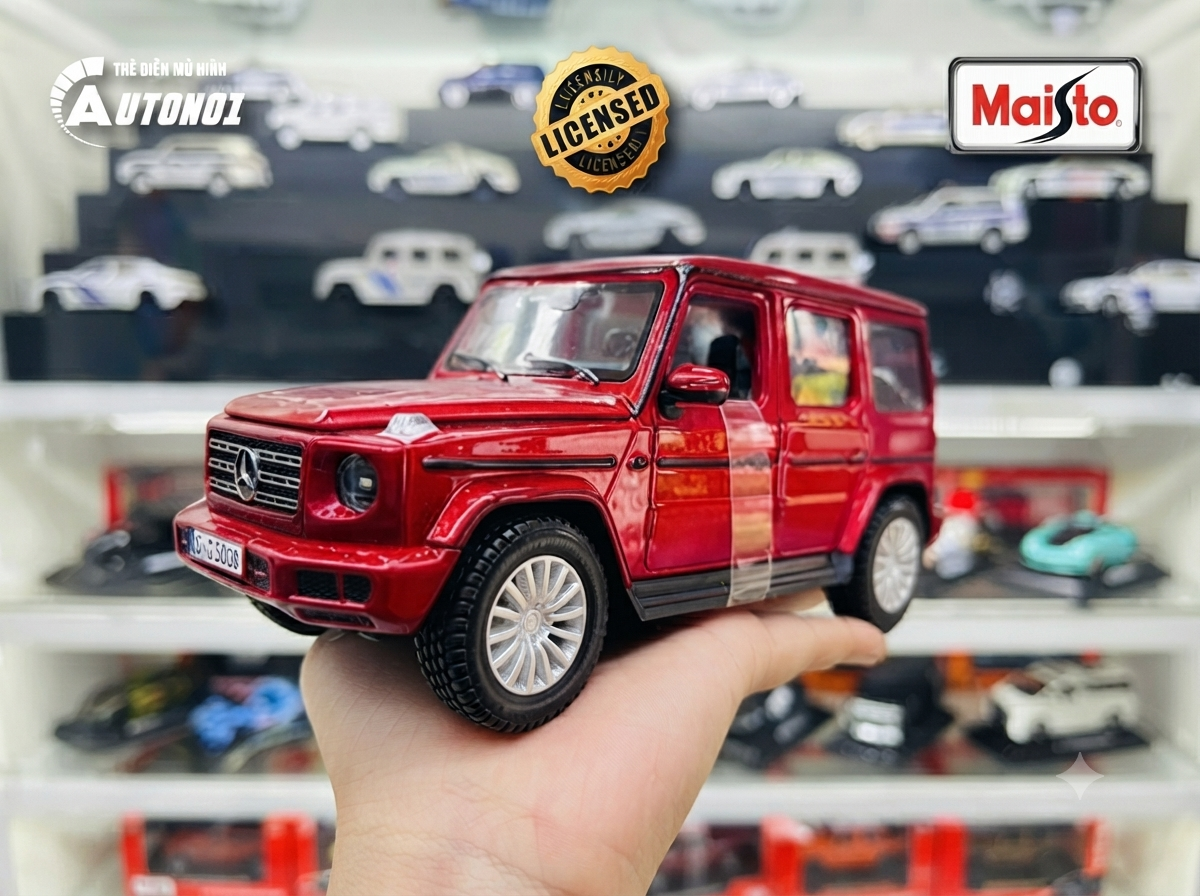  Mô hình xe Mercedes Benz G Class G500 2019 đánh lái được full open 1:25 Maisto OT559A 