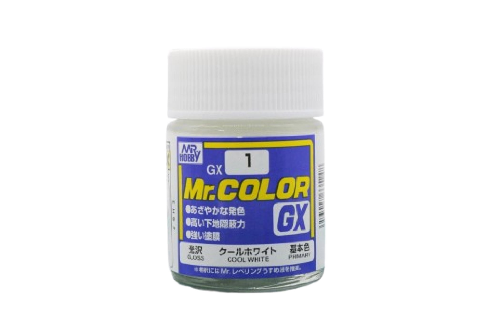  Lacquer gx1 cool white gloss sơn mô hình màu trắng 18ml Mr.Hobby GX1 