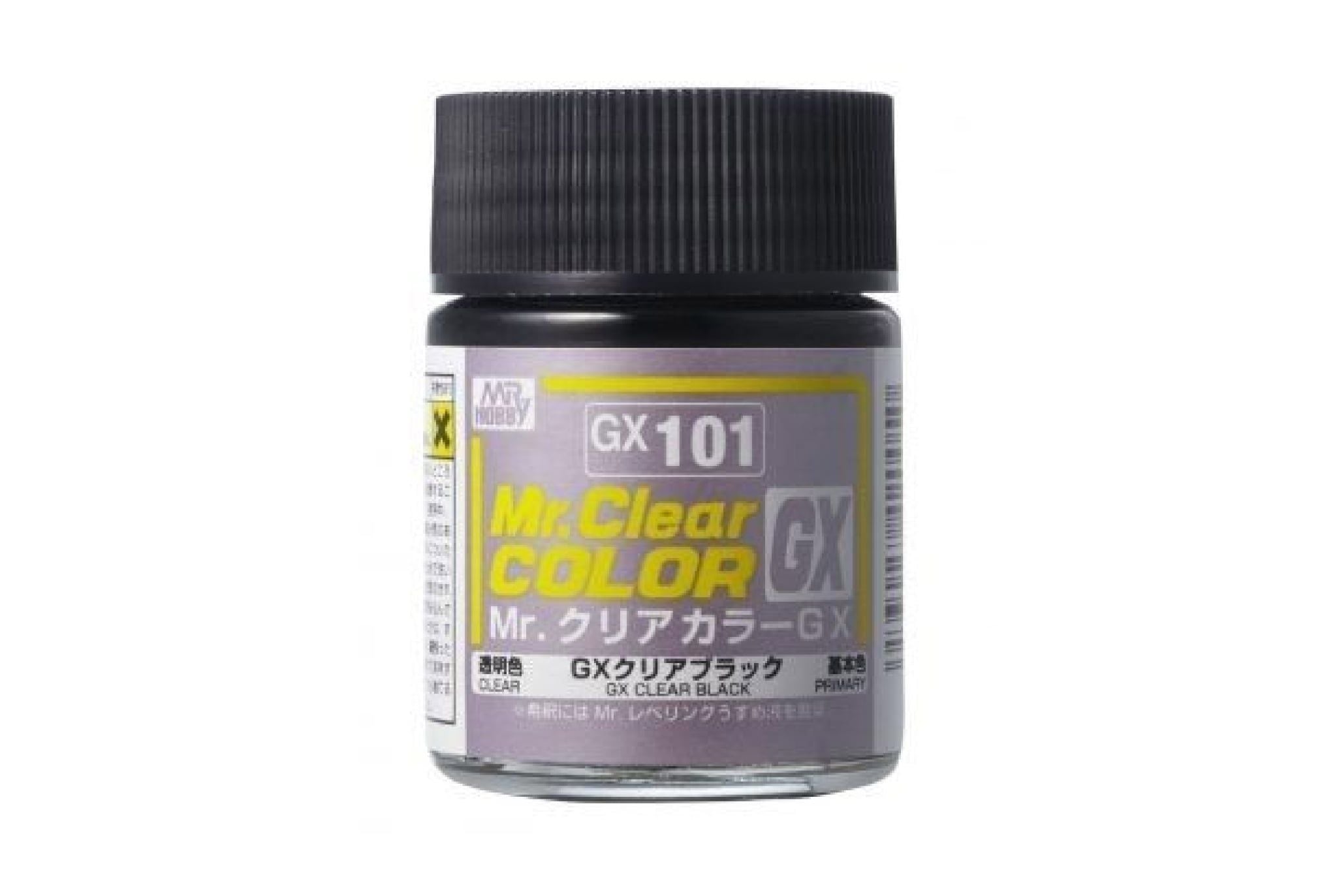  Lacquer gx101 clear black gloss sơn mô hình màu đen trong suốt bóng 18ml Mr.Hobby GX101 