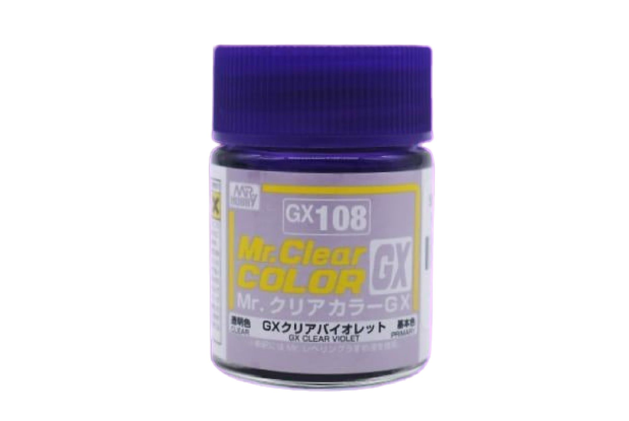  Lacquer gx108 clear violet gloss sơn mô hình màu tím violet trong suốt bóng 18ml Mr.Hobby GX108 