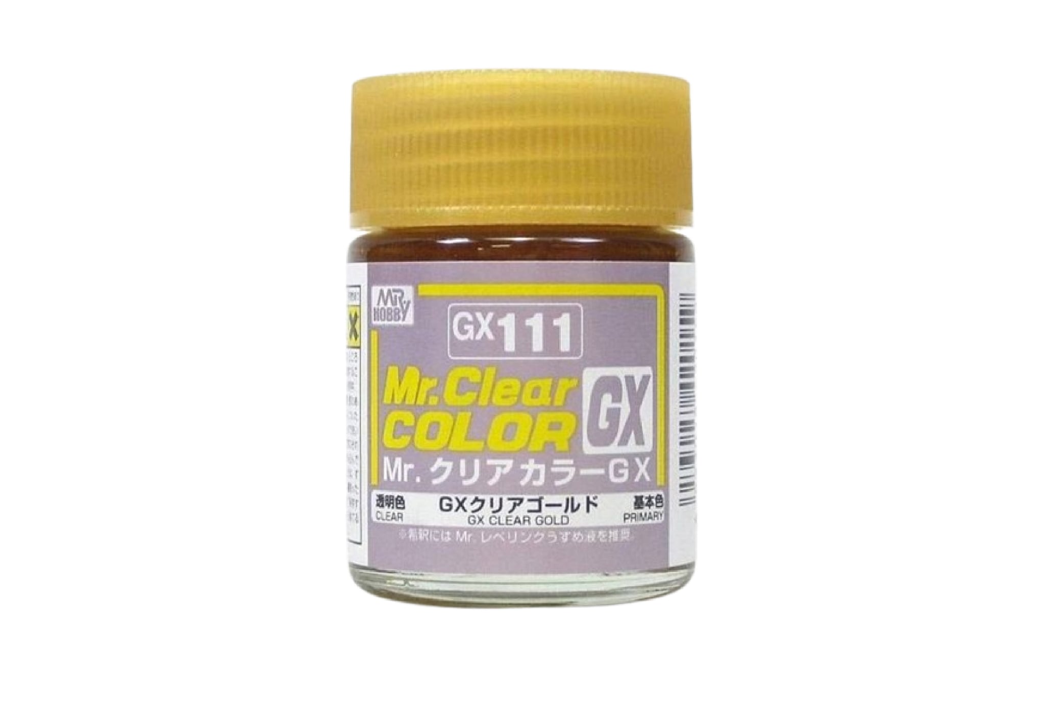  Lacquer gx111 clear gold sơn mô hình màu vàng gold trong suốt bóng 18ml Mr.Hobby GX111 