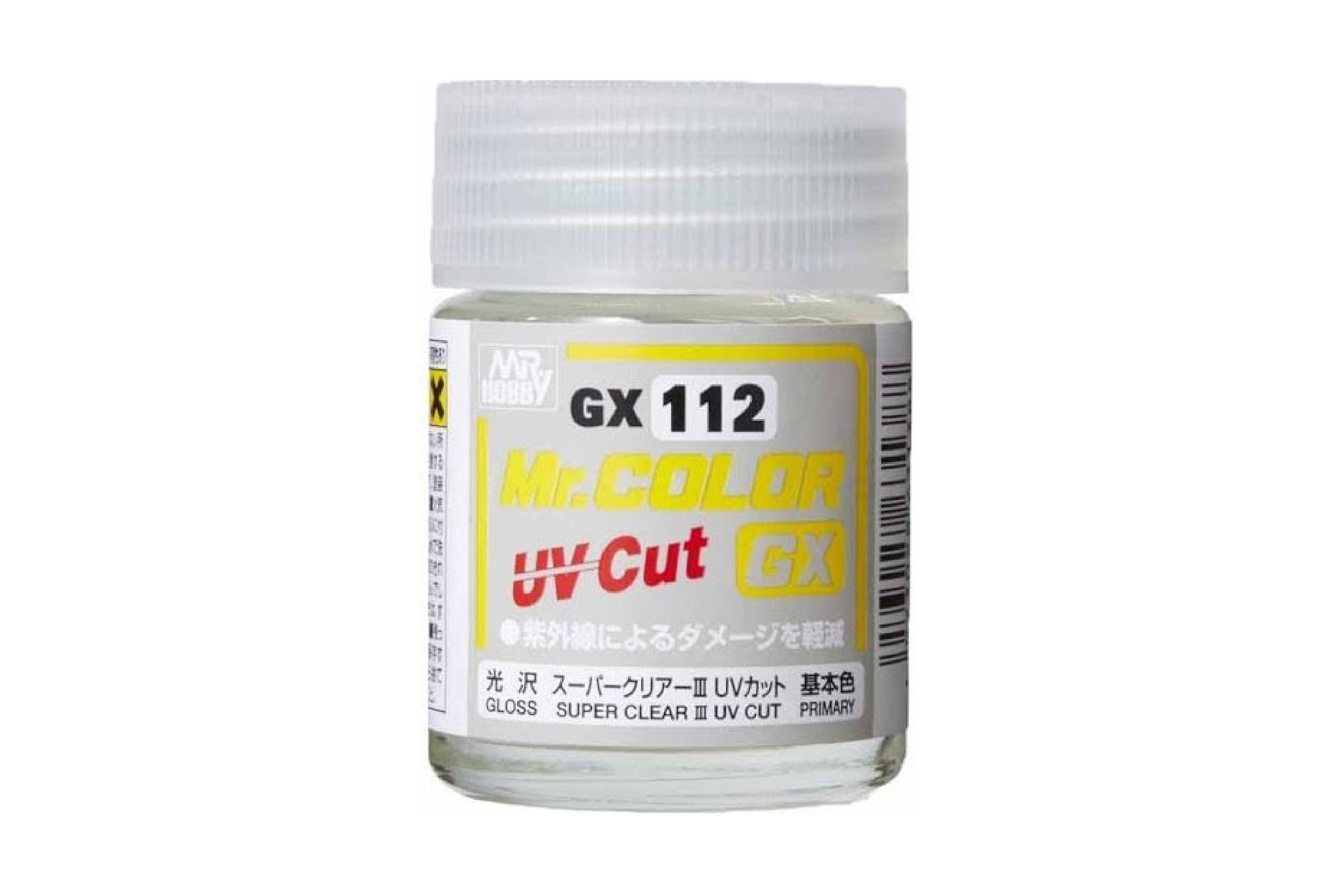  Lacquer gx112 super clear iii uv cut gloss sơn mô hình phủ bóng chống tia uv 18ml Mr.Hobby GX112 