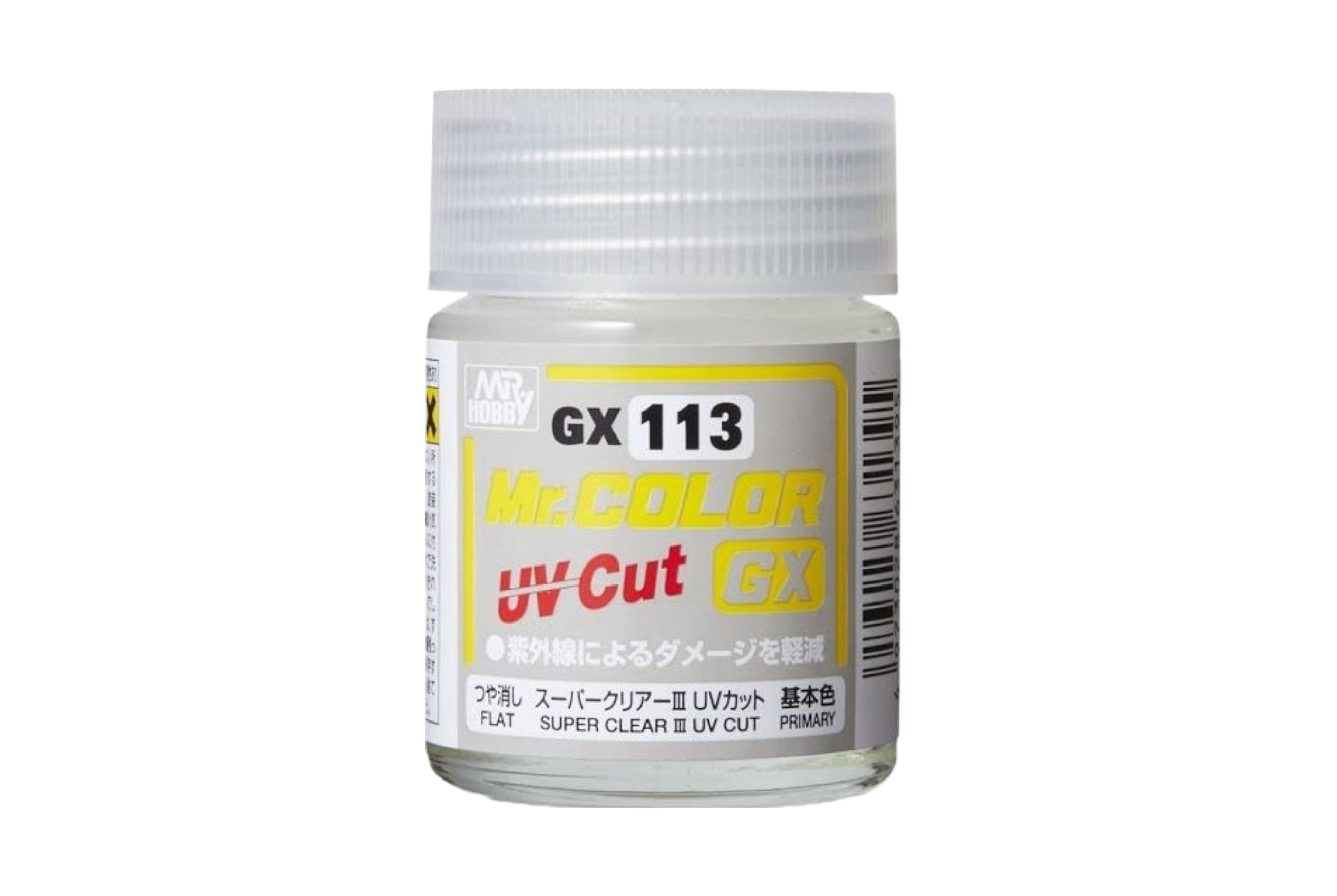  Lacquer gx113 super flat clear iii uv sơn mô hình phủ mờ chống tia uv 18ml Mr.Hobby GX113 