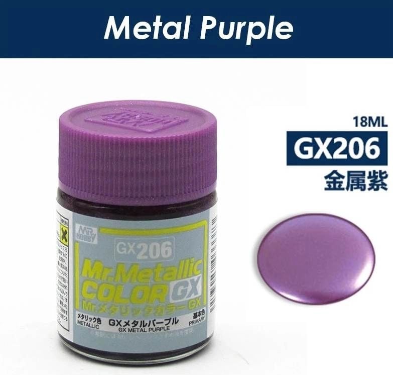  Lacquer GX206 metal purple sơn mô hình màu tím ánh kim 18ml Mr.Metallic Color - Mr.Hobby GX206 
