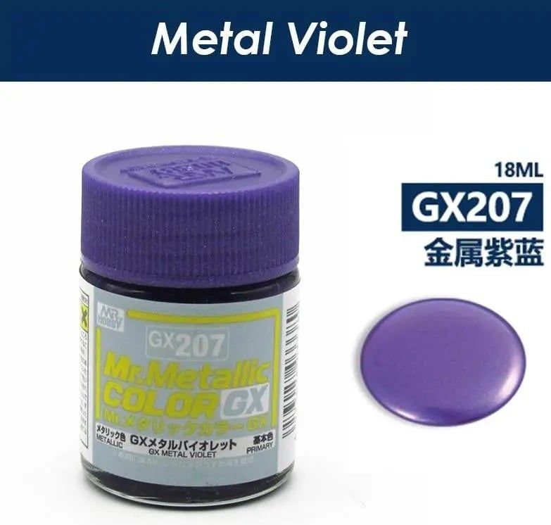  Lacquer GX207 violet sơn mô hình màu tím violet ánh kim 18ml Mr.Metallic Color - Mr.Hobby GX207 