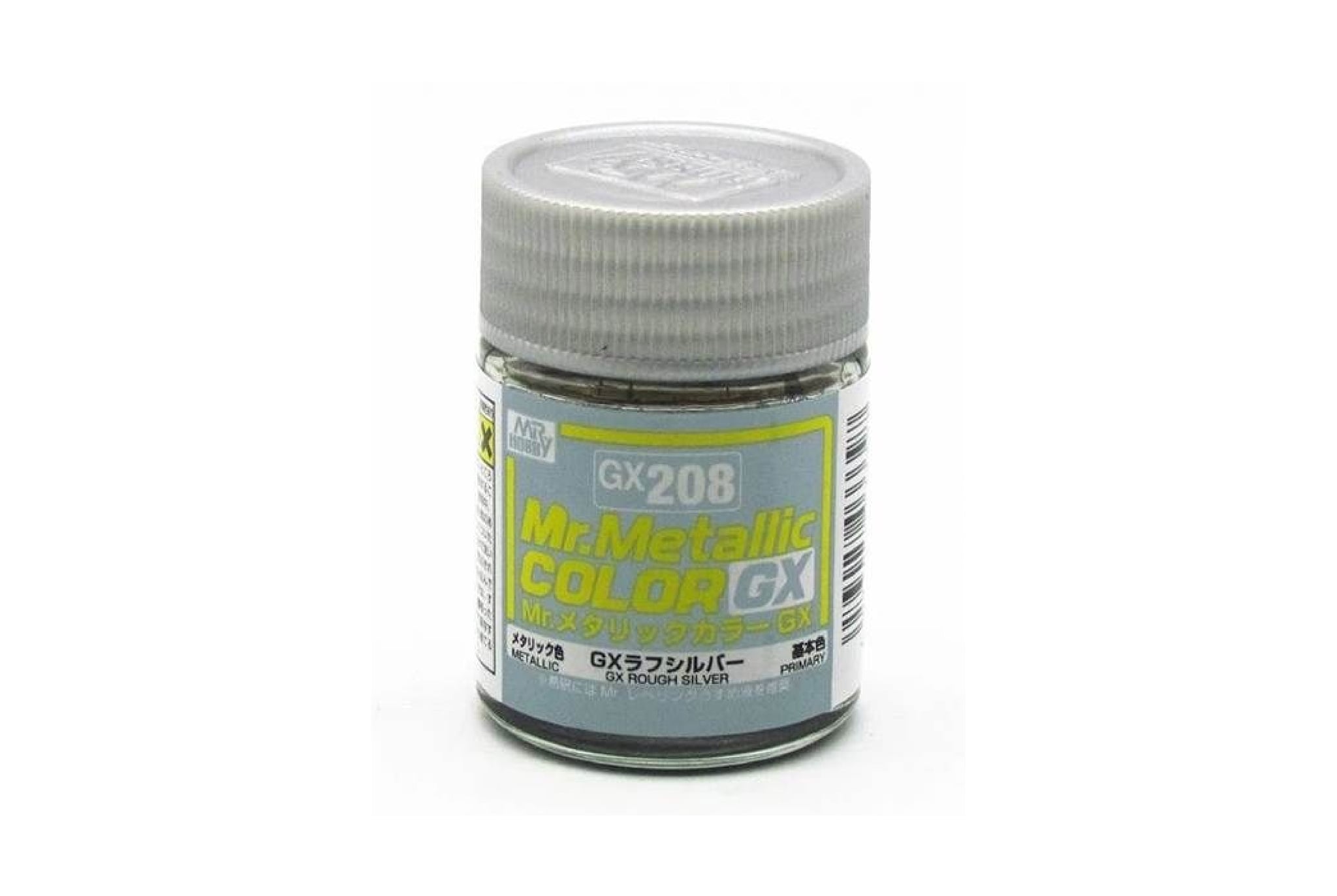  Lacquer GX208 rough silver sơn mô hình màu bạc nhám/ sần kim loại 18ml Mr.Metallic Color - Mr.Hobby GX208 
