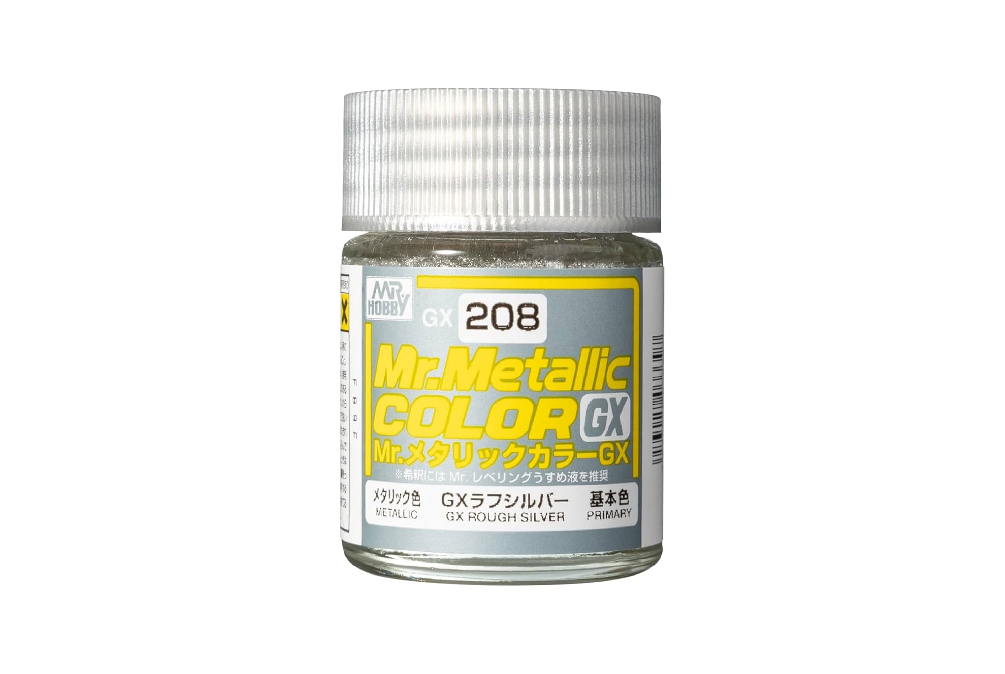  Lacquer GX208 rough silver sơn mô hình màu bạc nhám/ sần kim loại 18ml Mr.Metallic Color - Mr.Hobby GX208 