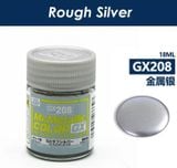  Lacquer GX208 rough silver sơn mô hình màu bạc nhám/ sần kim loại 18ml Mr.Metallic Color - Mr.Hobby GX208 