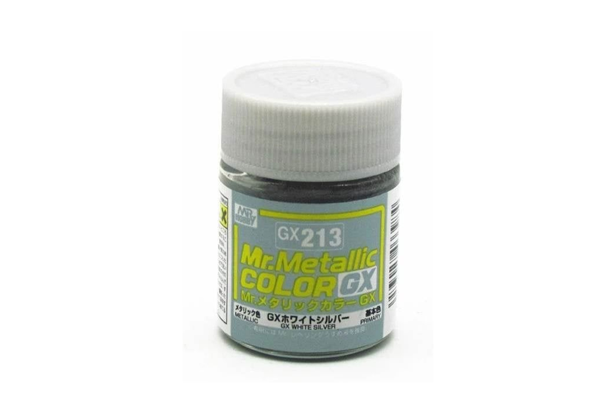  Lacquer GX213 white silver sơn mô hình màu bạc trắng ánh kim 18ml Mr.Metallic Color - Mr.Hobby GX213 