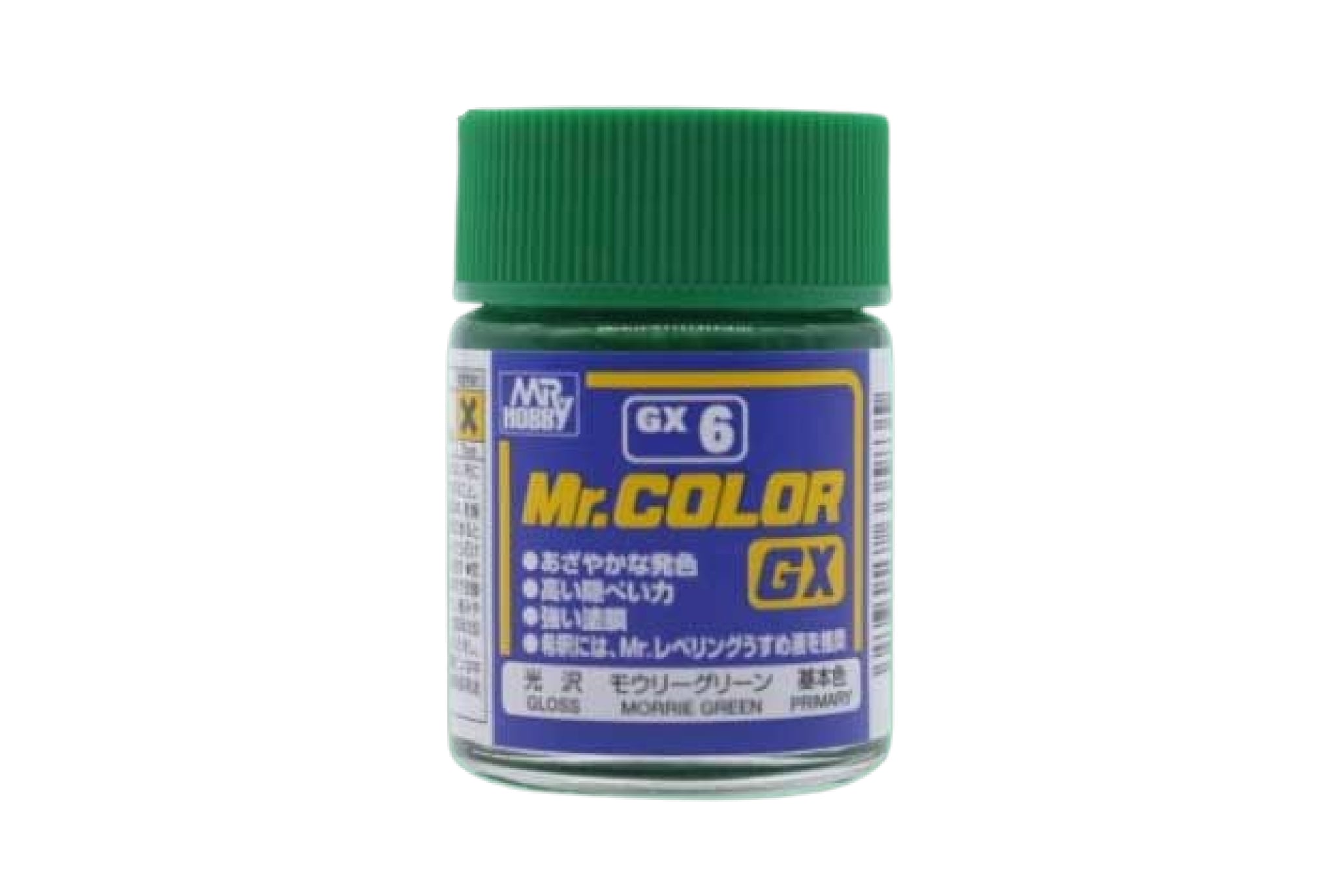  Lacquer gx6 morrie green gloss sơn mô hình màu xanh lá đậm 18ml Mr.Hobby GX6 