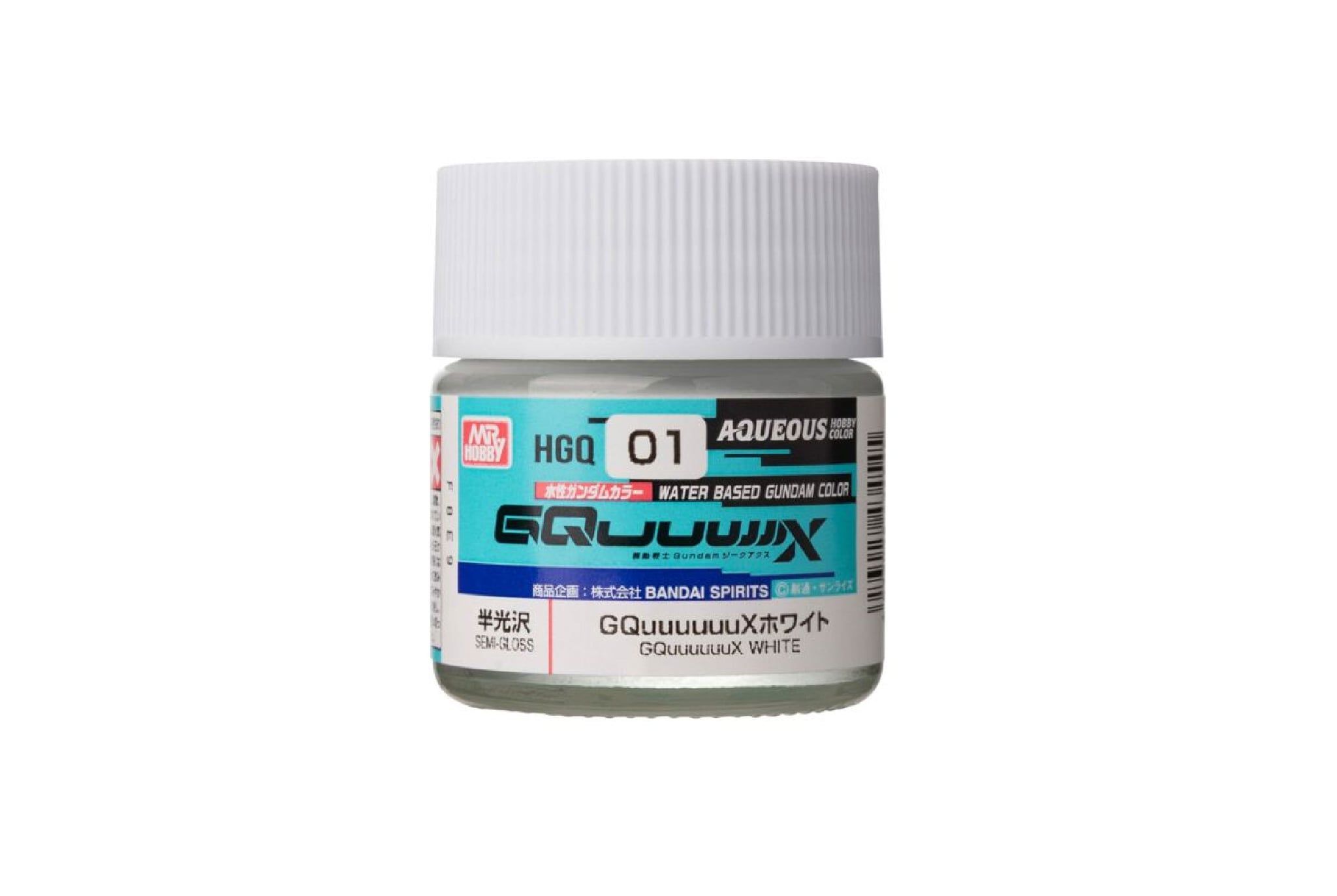  Aqueous HGQ01 white sơn mô hình màu trắng dòng Gundam Color GQuuuuuuX 10ml Mr.Hobby HGQ01 