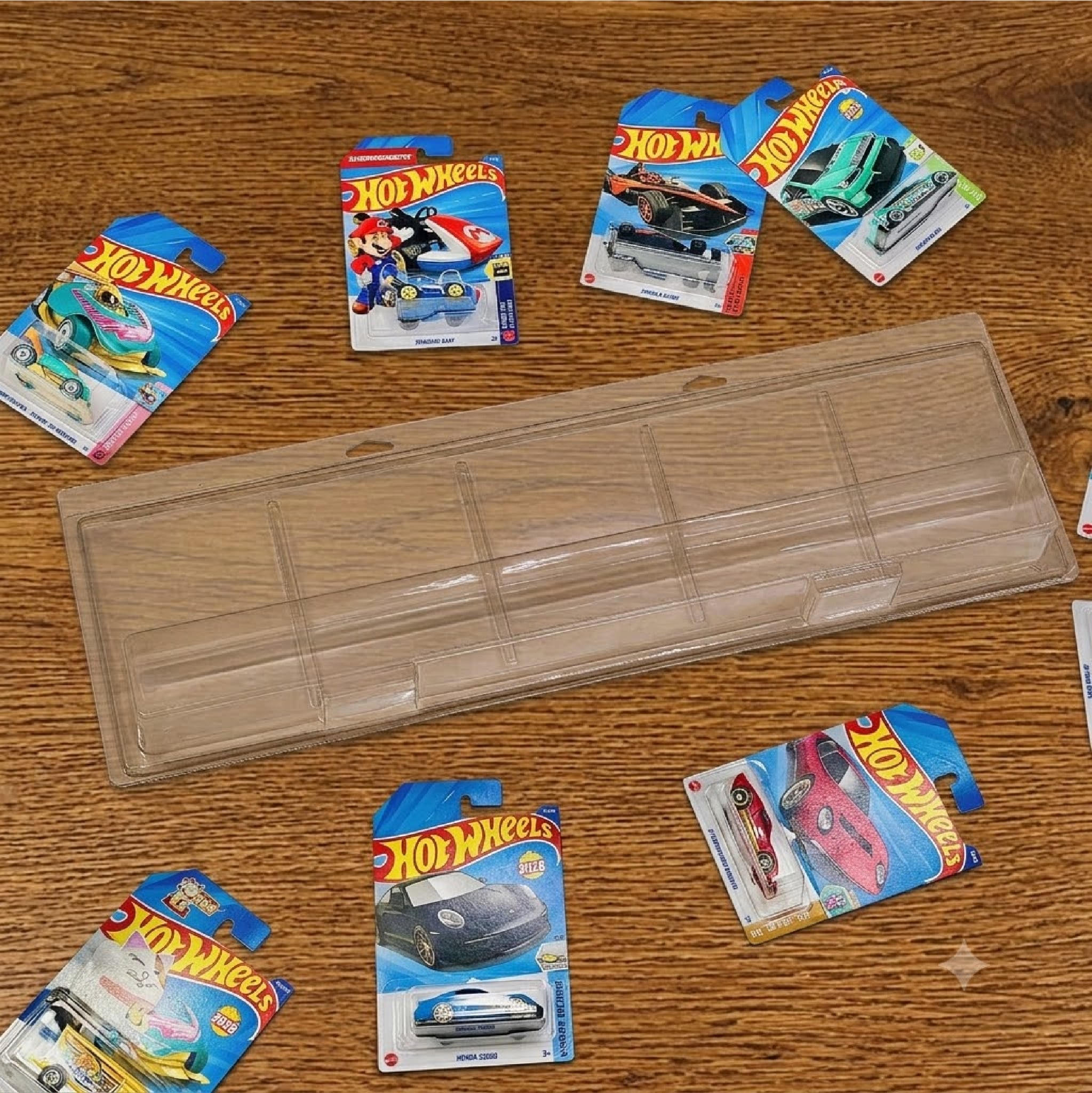  Bộ 5 PVC đựng card ngang Hot wheels basic tỉ lệ 1:64 PVC_HW_BASIC_V4 