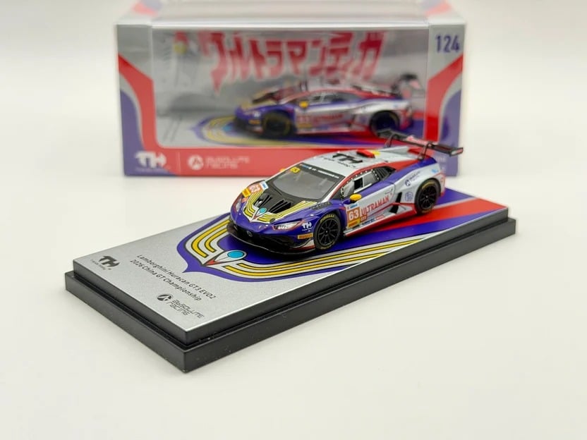  Mô hình xe Lamborghini Huracan GT EVO 2 Absolute racing 2026 China GT #63 tỉ lệ 1:64 Trends Hobby 241083 