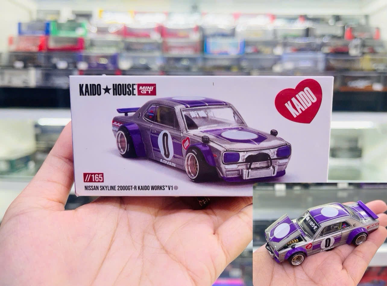  Mô hình xe Nissan Skyline GT-R (KPGC10) Kaido Works V1 tỉ lệ 1:64 Kaido House KHMG165 