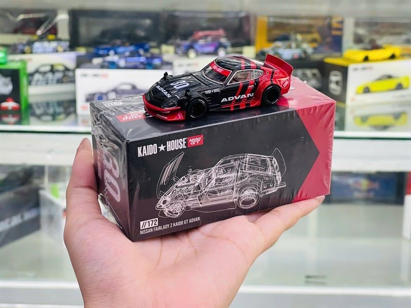  [Hàng Loose] Mô hình xe Nissan Fairlady Z Kaido GT ADVAN tỉ lệ 1:64 Kaido House KHMG172 