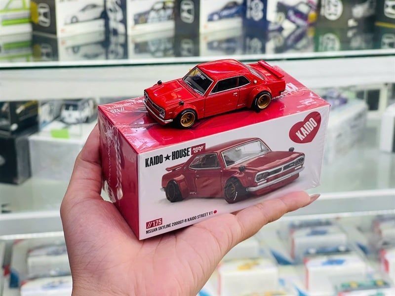  [Hàng Loose] Mô hình xe Nissan Skyline 2000GT-R (KPGC10) Kaido Street V1 tỉ lệ 1:64 Kaido House KHMG175 