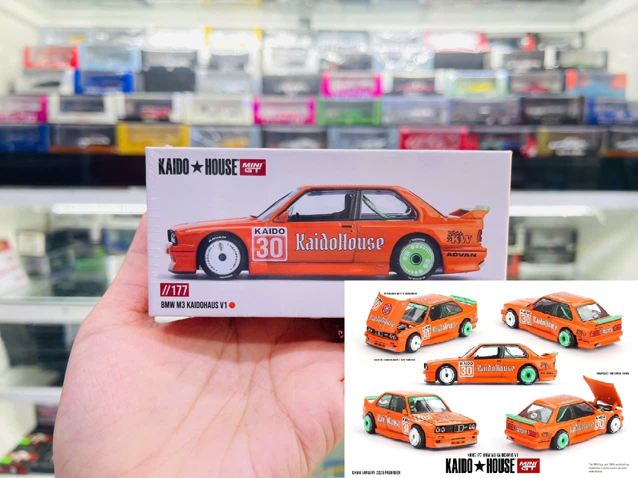  Mô hình xe BMW M3 KaidoHaus V1 tỉ lệ 1:64 Kaido House KHMG177 
