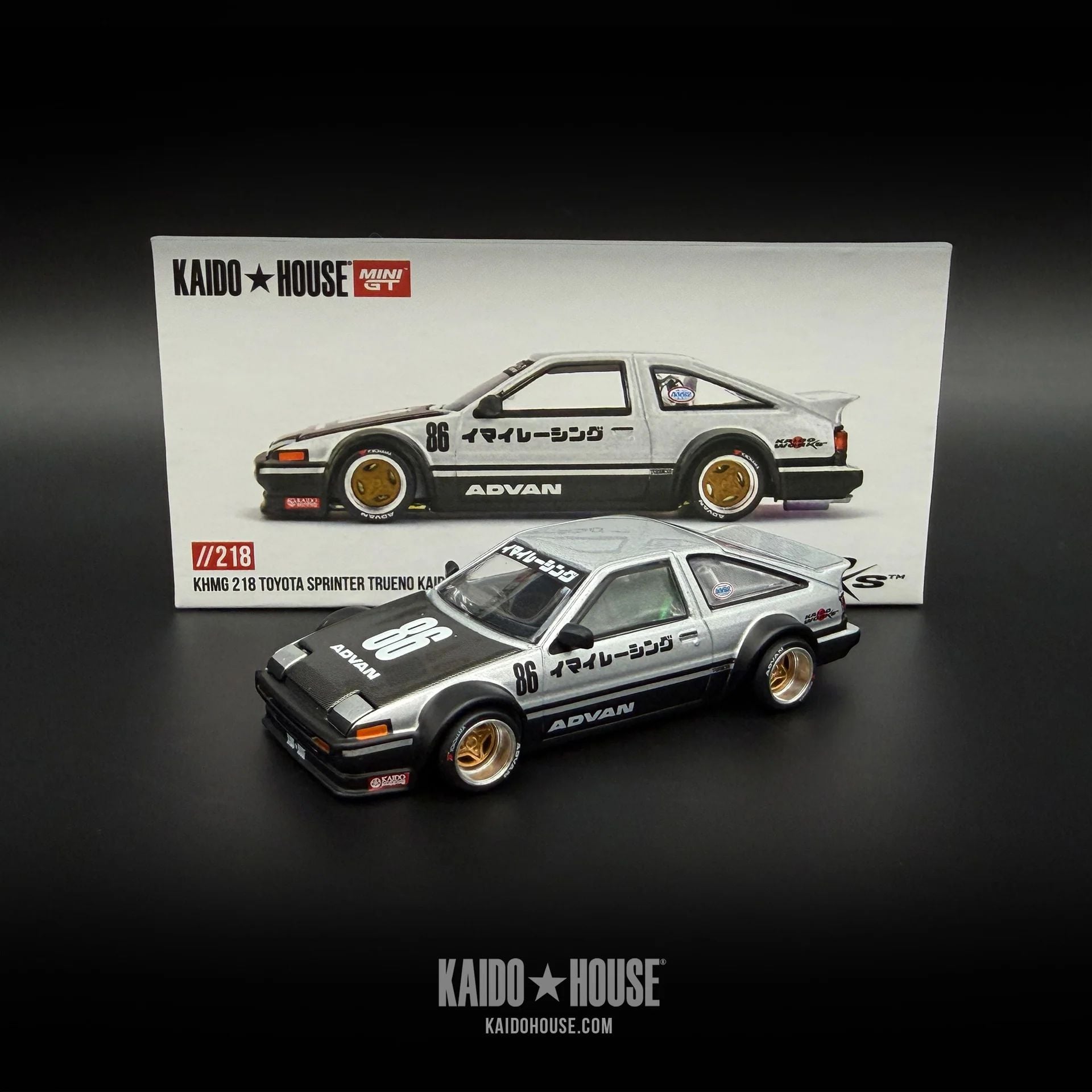  Mô hình xe Toyota AE86 Sprinter Trueno Kaido Street V2 tỉ lệ 1:64 Kaido House KHMG218 