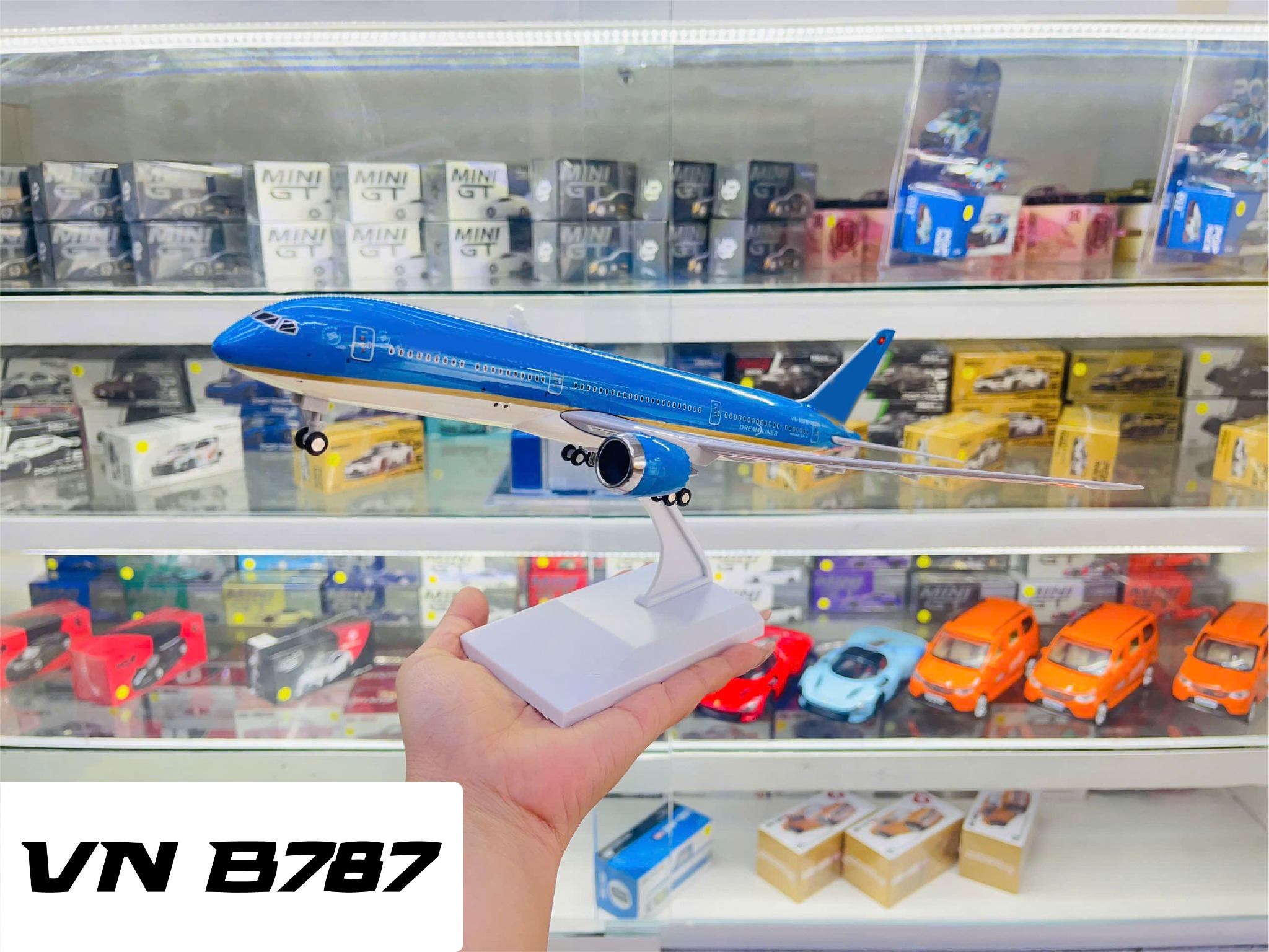  Mô hình máy bay VN Boeing B787 kích thước 30cm MB30037 