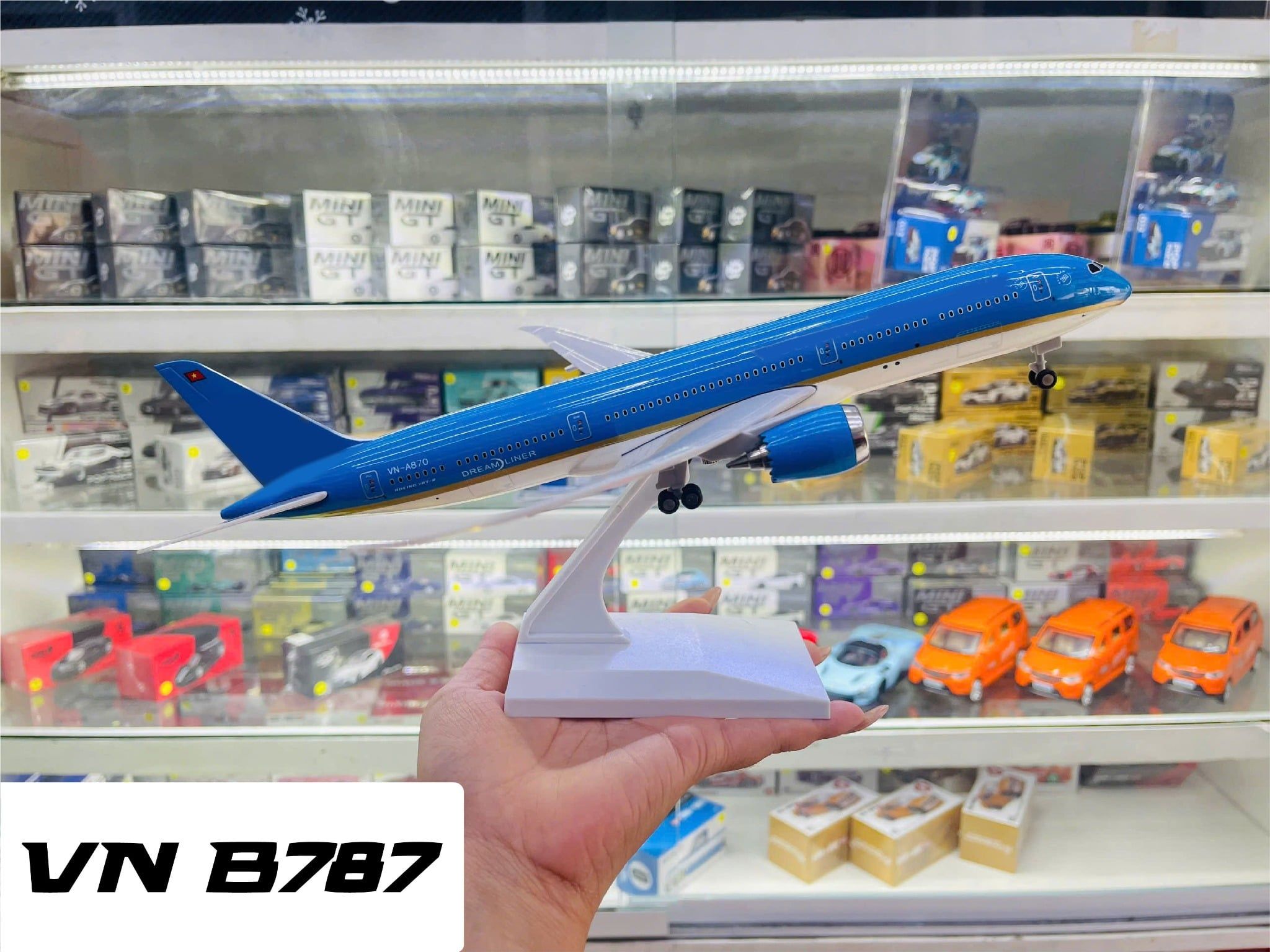  Mô hình máy bay VN Boeing B787 kích thước 30cm MB30037 