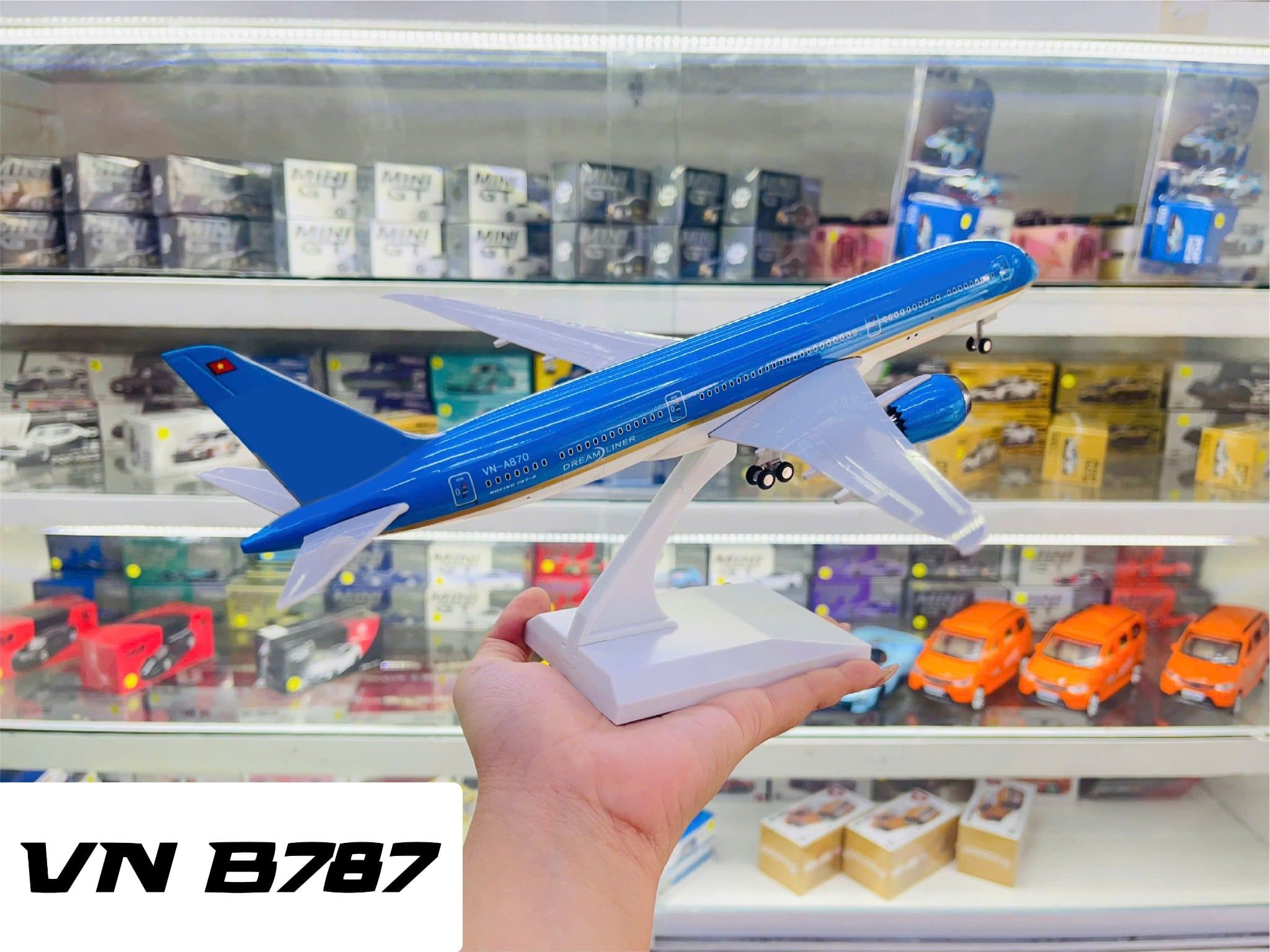  Mô hình máy bay VN Boeing B787 kích thước 30cm MB30037 