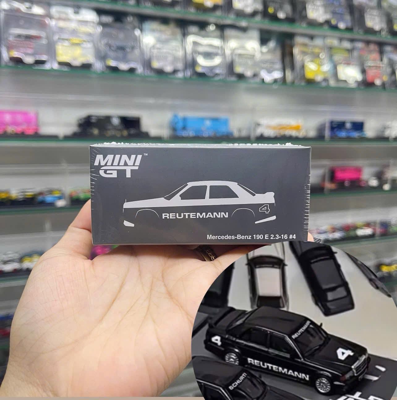  Mô hình xe Mercedes-Benz 190 E 2.3-16 - 1984 Nürburgring Race of Champions tỉ lệ 1:64 MiniGT MGTS0016 