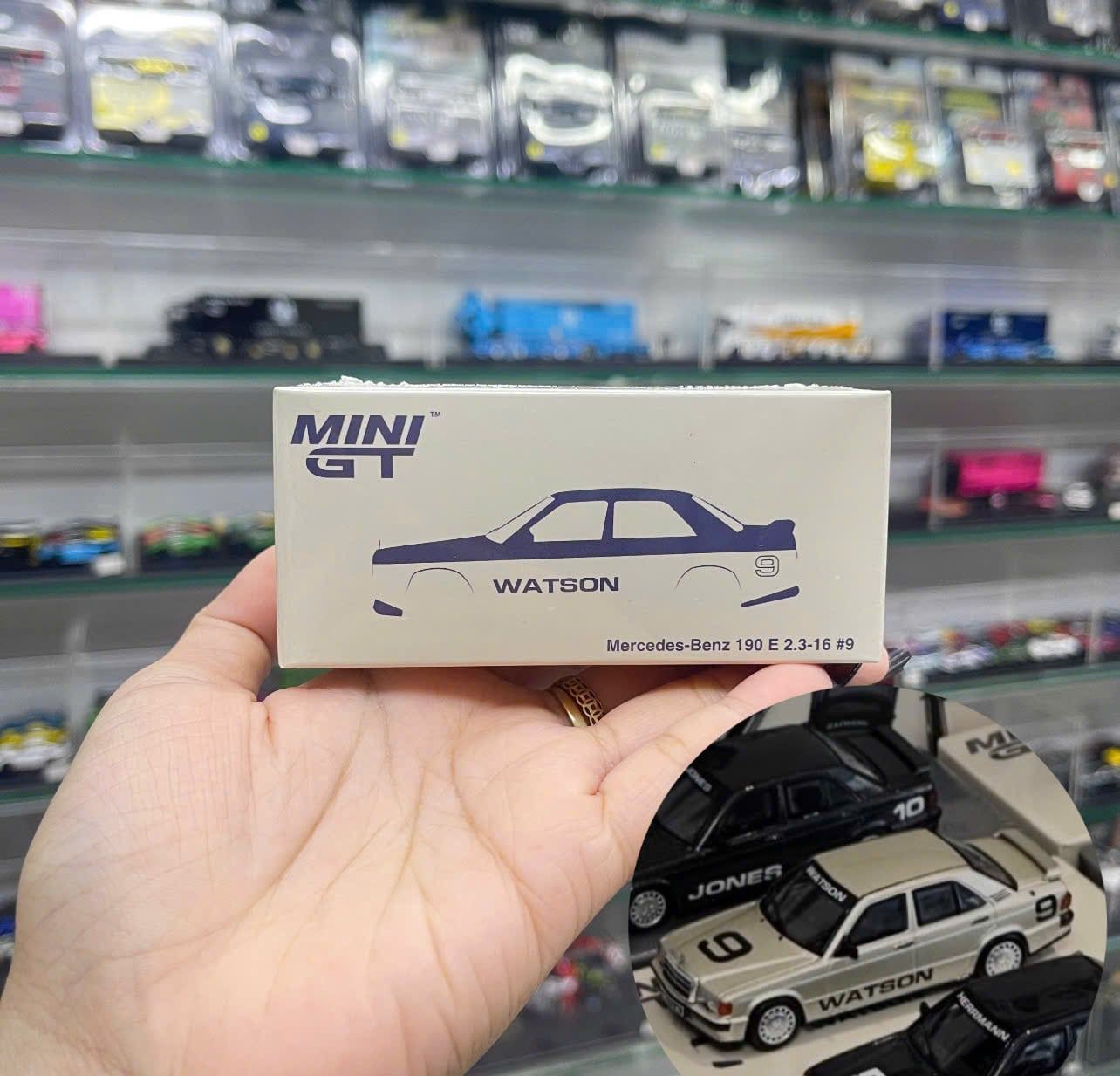  Mô hình xe Mercedes-Benz 190 E 2.3-16 - 1984 Nürburgring Race of Champions tỉ lệ 1:64 MiniGT MGTS0016 