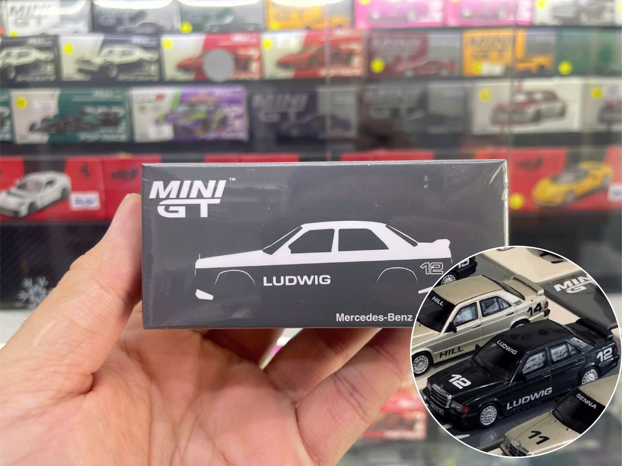  Mô hình xe Mercedes-Benz 190 E 2.3-16 - 1984 Nürburgring Race of Champions tỉ lệ 1:64 MiniGT MGTS0016 