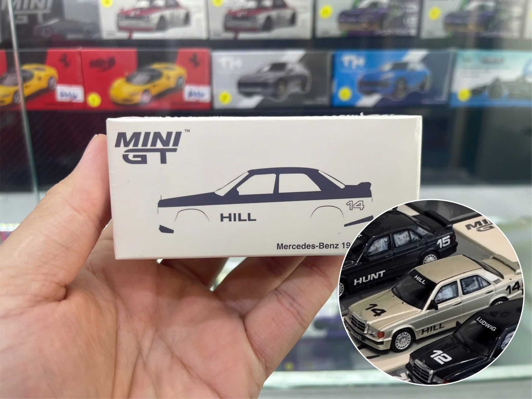  Mô hình xe Mercedes-Benz 190 E 2.3-16 - 1984 Nürburgring Race of Champions tỉ lệ 1:64 MiniGT MGTS0016 