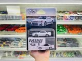  Mô hình xe Nissan Skyline GT-R (R32) VeilSide Combat C-I White bản card tỉ lệ 1:64 MiniGT MGT01066 