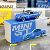  [Hàng Loose] Mô hình xe Mazda Miata MX-5 (NA) Tuned Version Dark Blue tỉ lệ 1:64 MiniGT MGT01069 