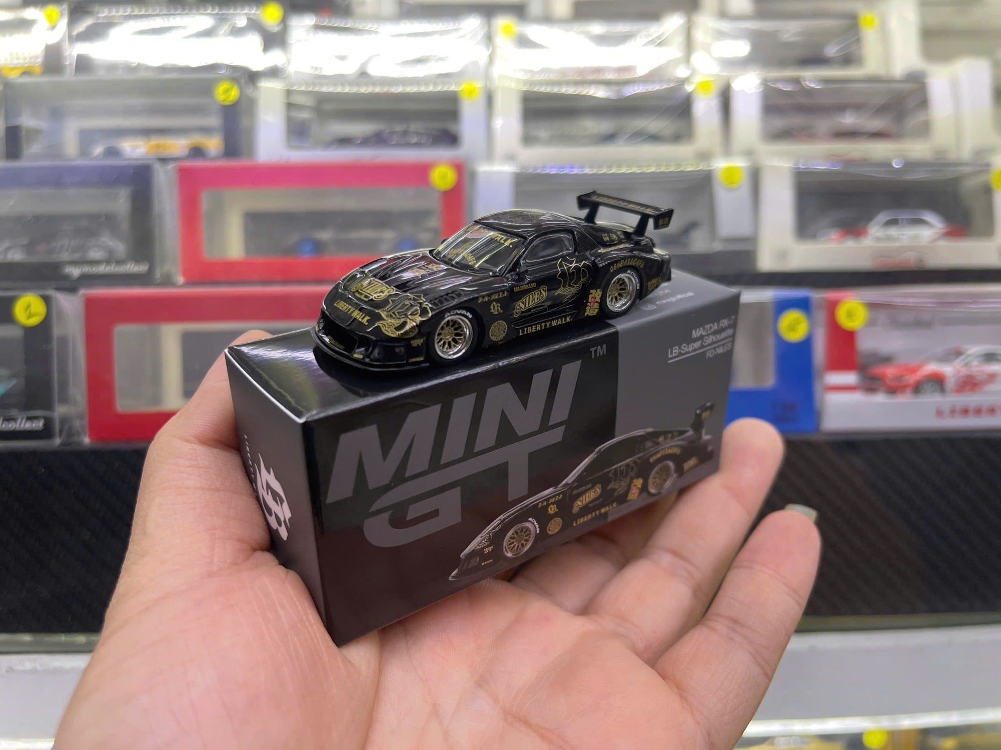  [Hàng Loose] Mô hình xe ô tô MAZDA RX-7 LB-Super Silhouette FD-NILES tỉ lệ 1:64 MiniGT MGT01101L 