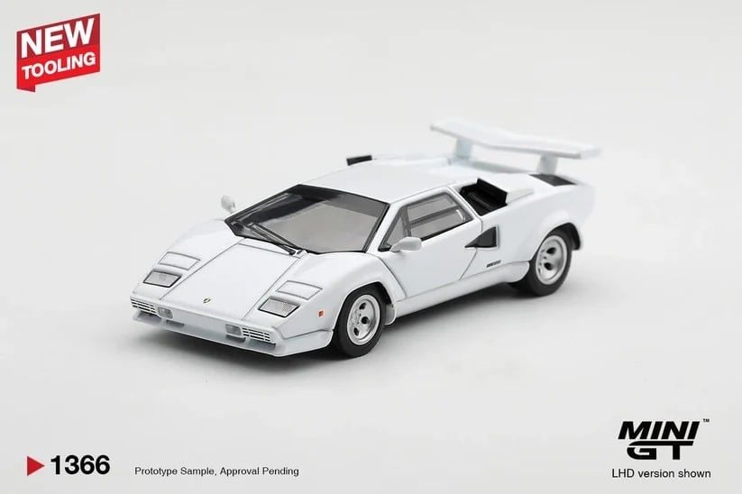  Mô hình xe Lamborghini Countach LP500S White bản box tỉ lệ 1:64 MiniGT MGT01366 