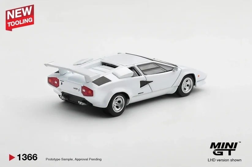 Mô hình xe Lamborghini Countach LP500S White bản box tỉ lệ 1:64 MiniGT MGT01366 