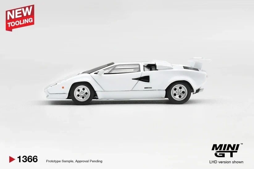  Mô hình xe Lamborghini Countach LP500S White bản box tỉ lệ 1:64 MiniGT MGT01366 