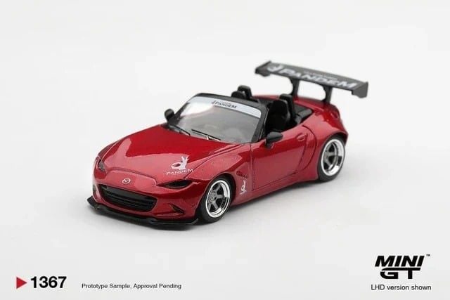  Mô hình xe Mazda Miata MX-5 (ND) Pandem Kodo Red bản box tỉ lệ 1:64 MiniGT MGT01367 