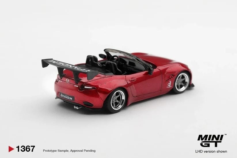  Mô hình xe Mazda Miata MX-5 (ND) Pandem Kodo Red bản card tỉ lệ 1:64 MiniGT MGT01367 