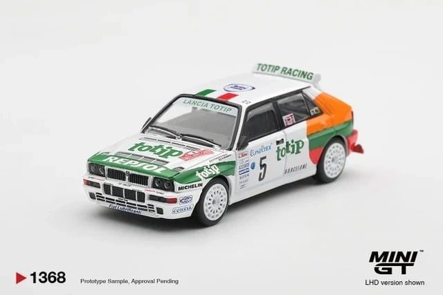  Mô hình xe Lancia Delta HF Integrale Evoluzione #5 1993 Rallye Monte-Carlo bản box tỉ lệ 1:64 MiniGT MGT01368 