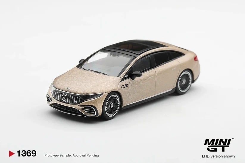  Mô hình xe Mercedes-AMG EQS 53 Gold bản box tỉ lệ 1:64 MiniGT MGT01369 