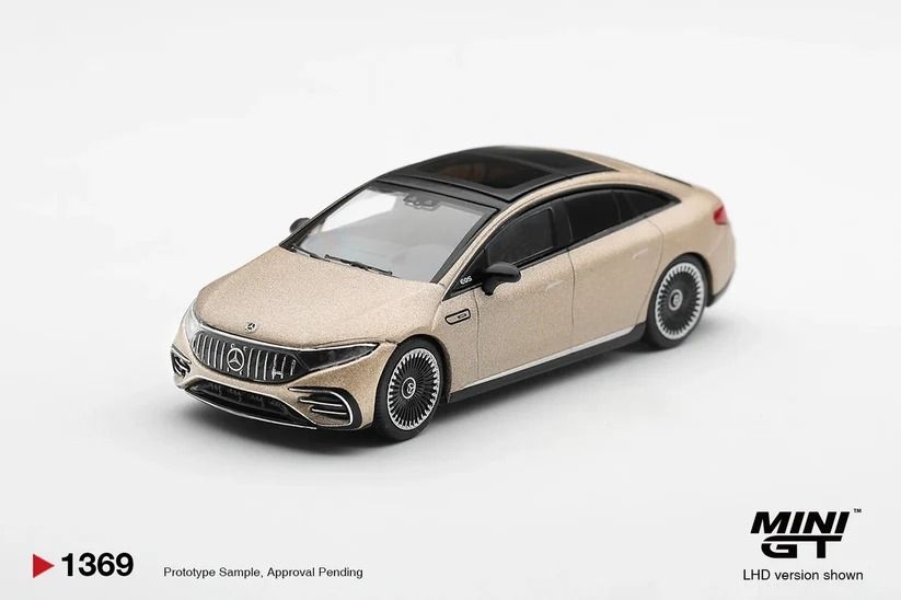  Mô hình xe Mercedes-AMG EQS 53 Gold bản card tỉ lệ 1:64 MiniGT MGT01369 
