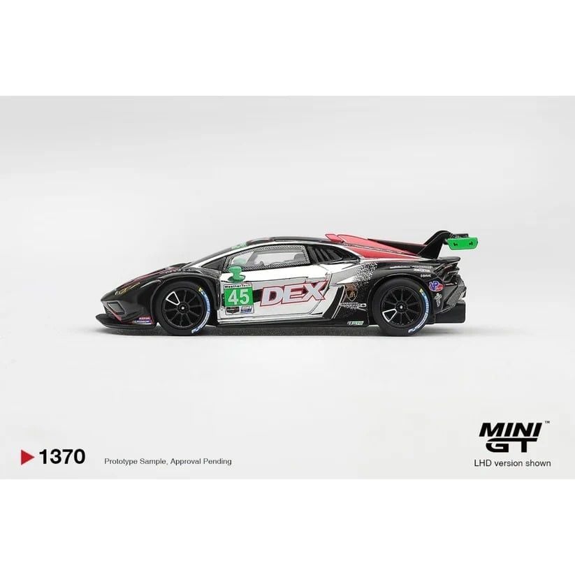  Mô hình xe Lamborghini Huracan GT3 EVO2 #45 DEX Wayne Taylor Racing 2025 bản box tỉ lệ 1:64 MiniGT MGT01370 